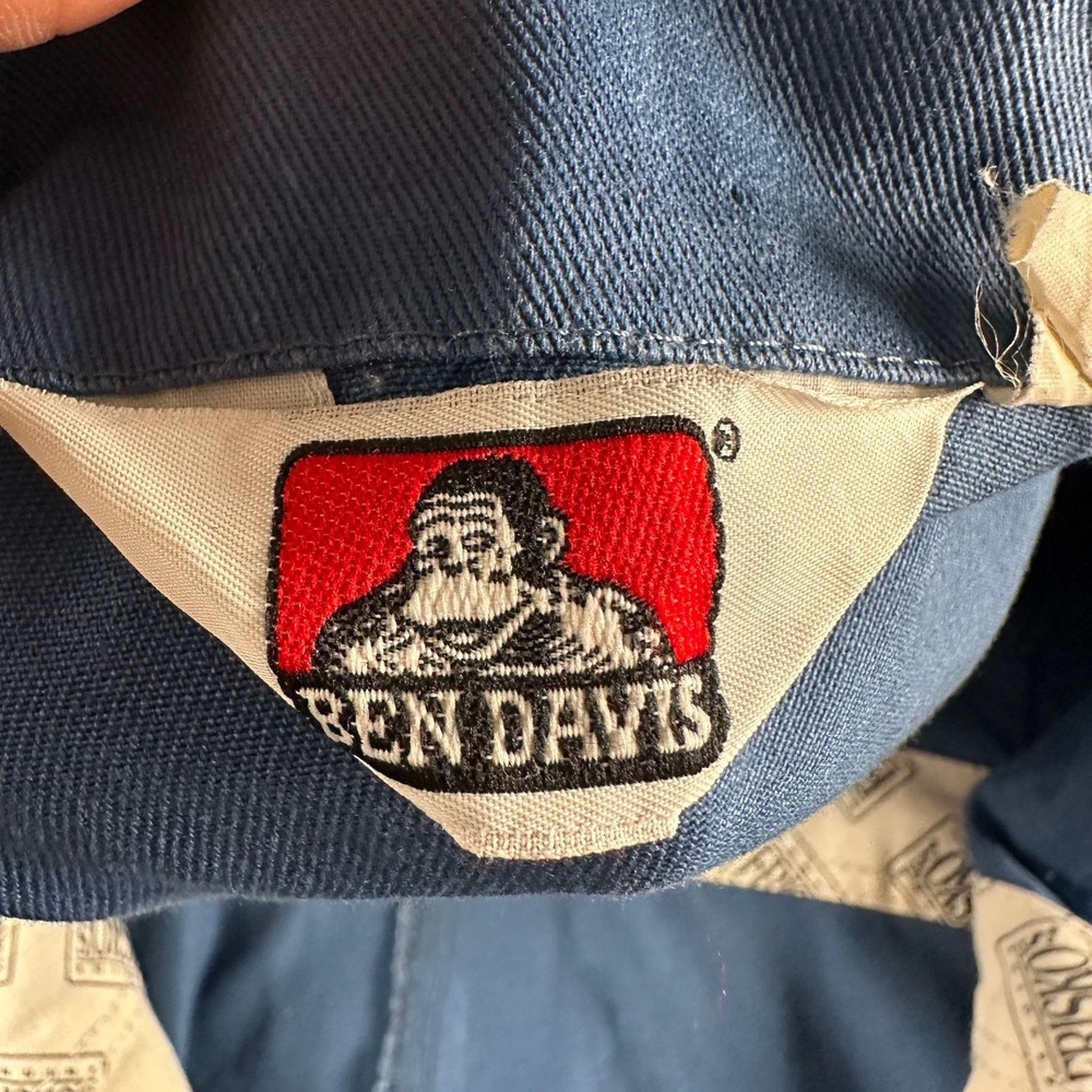 Vtg Ben Davis Coveralls Mens 40R Blue Workwear Painter One Piece Made In USA - Picture 4 of 15